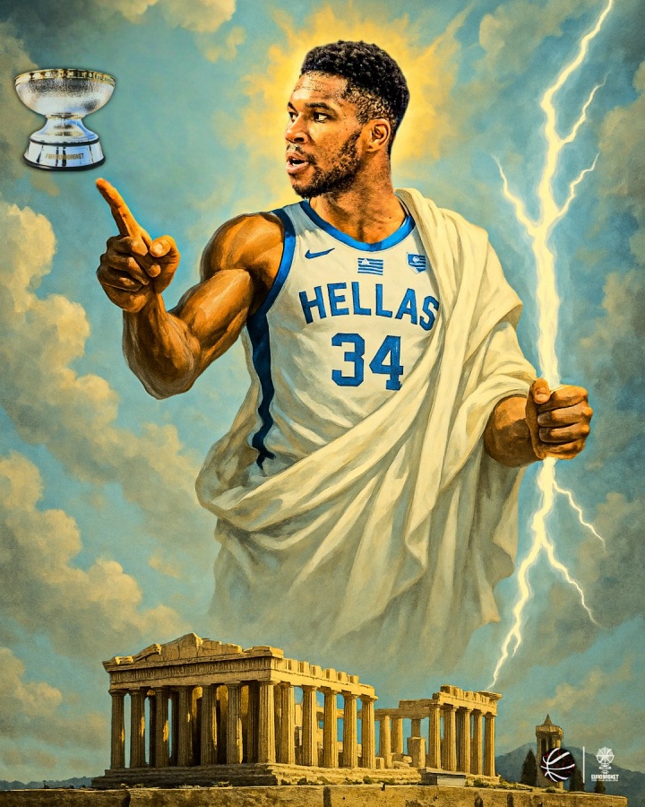 开云-字母哥欧锦赛中投效率惊人，准星提升至61.1%