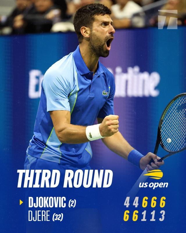 开云体育入口-真是打不死的德约，大满贯第8次上演让二追三！